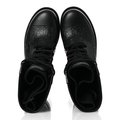 Christian Dior Oblique Rubber Diorcamp Boots 39 Black 2 of 10