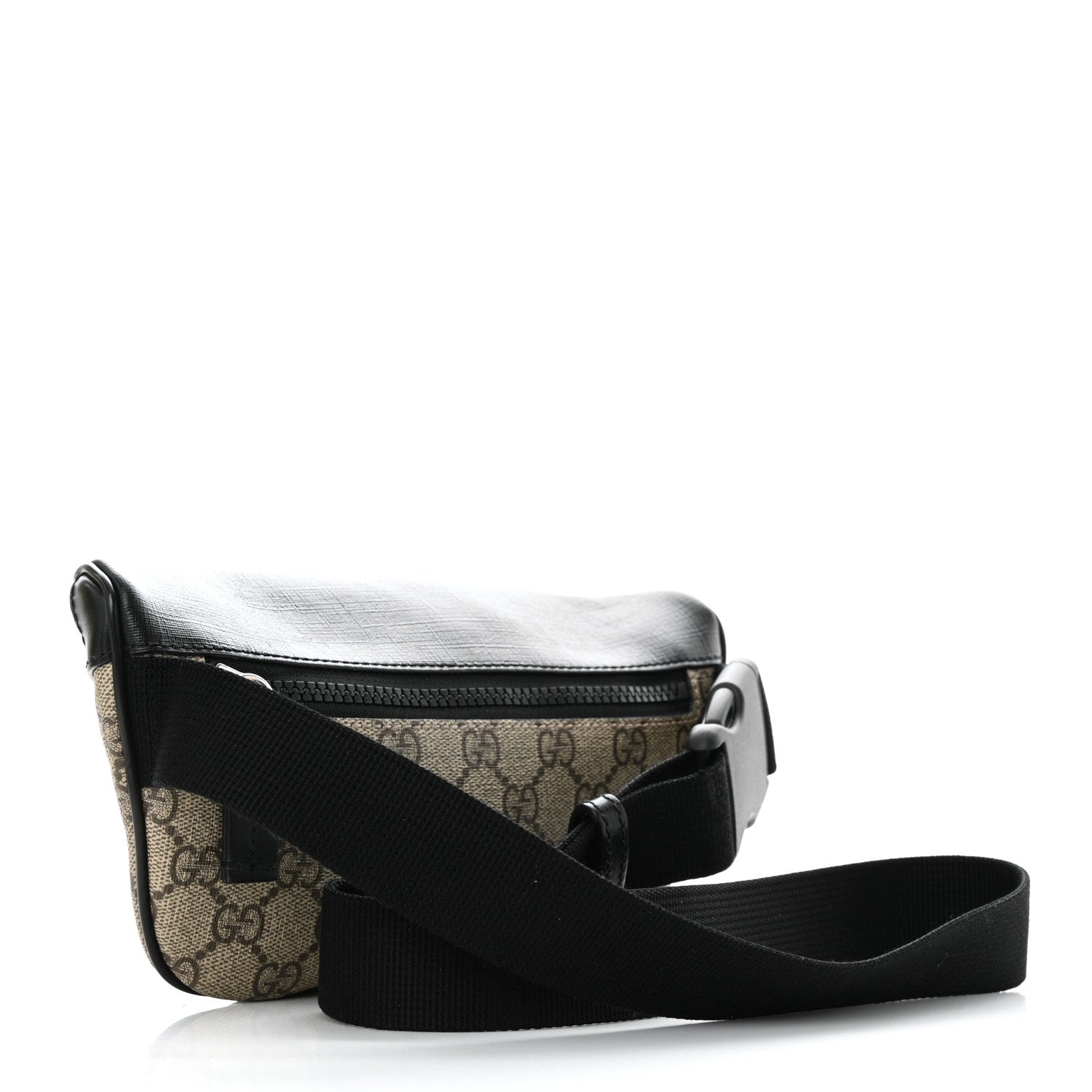 Gucci GG Supreme Monogram Belt Bag Black 2 of 11