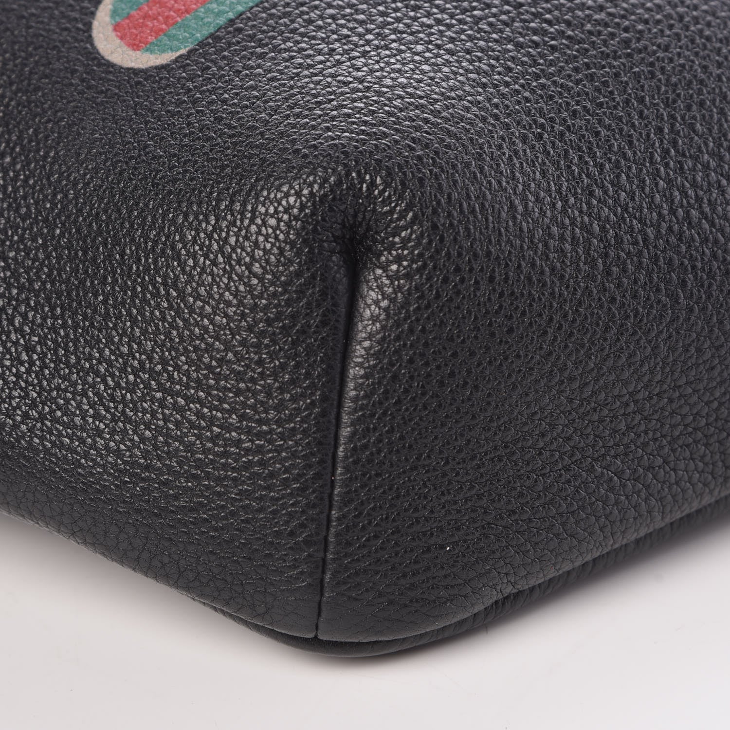 Gucci Grained Calfskin Logo Belt Bag Black 9 of 10
