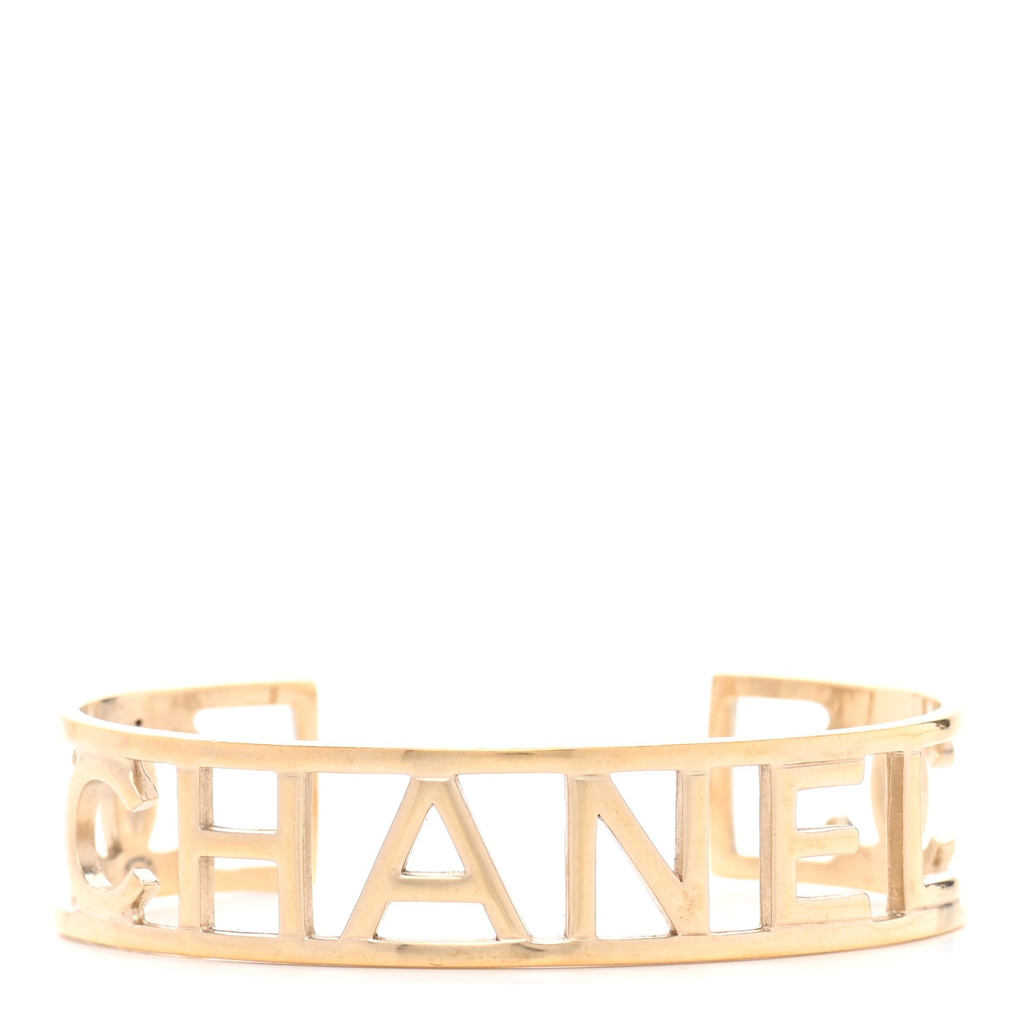 Metal Logo Cuff Gold
