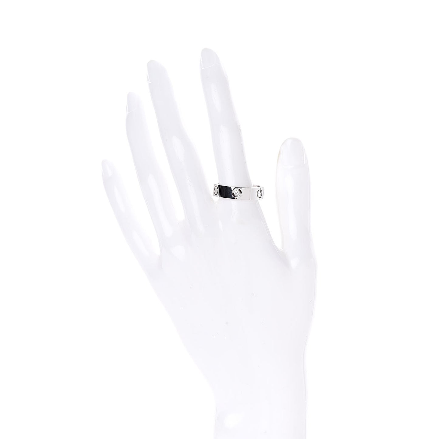 Platinum Diamond 5.5mm LOVE Ring 60 9.25