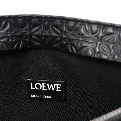 Loewe Calfskin Embossed Repeat T Pouch Black 6 of 7