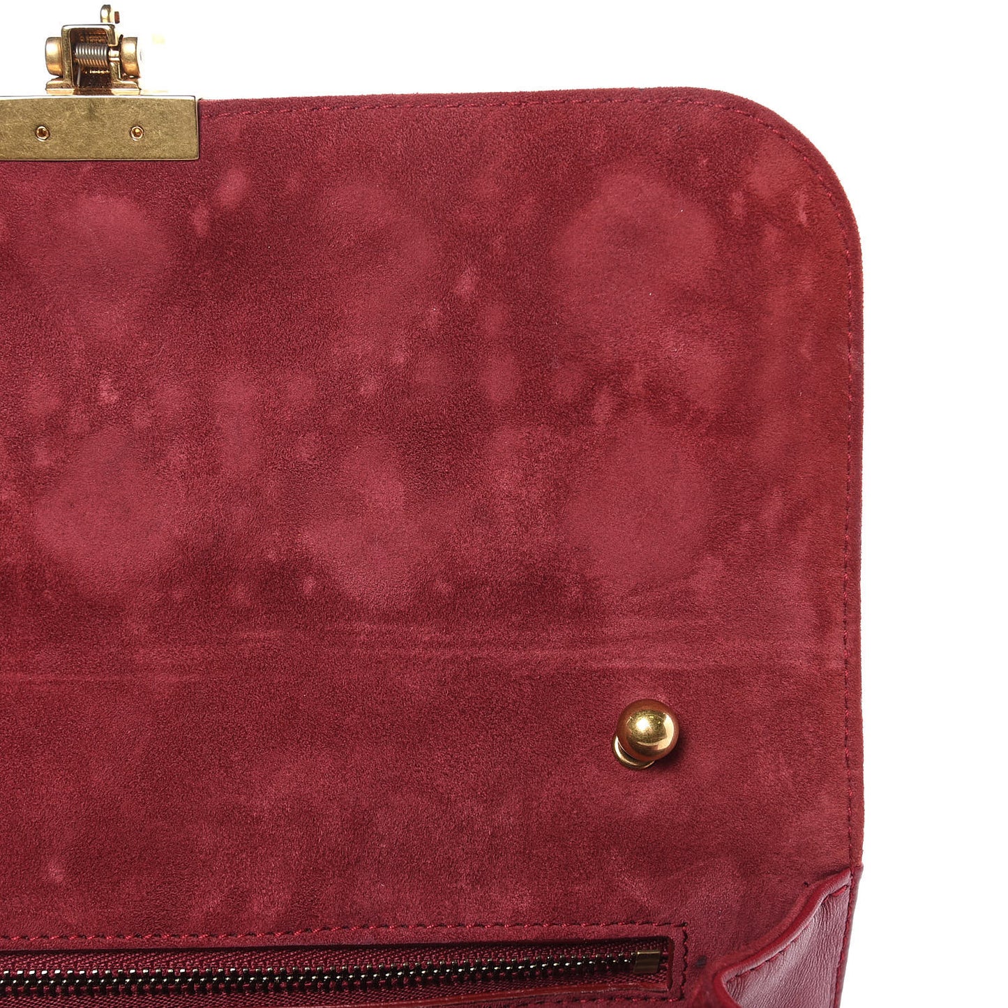 Lambskin Cannage Studded Large Dioraddict Flap Bag Red