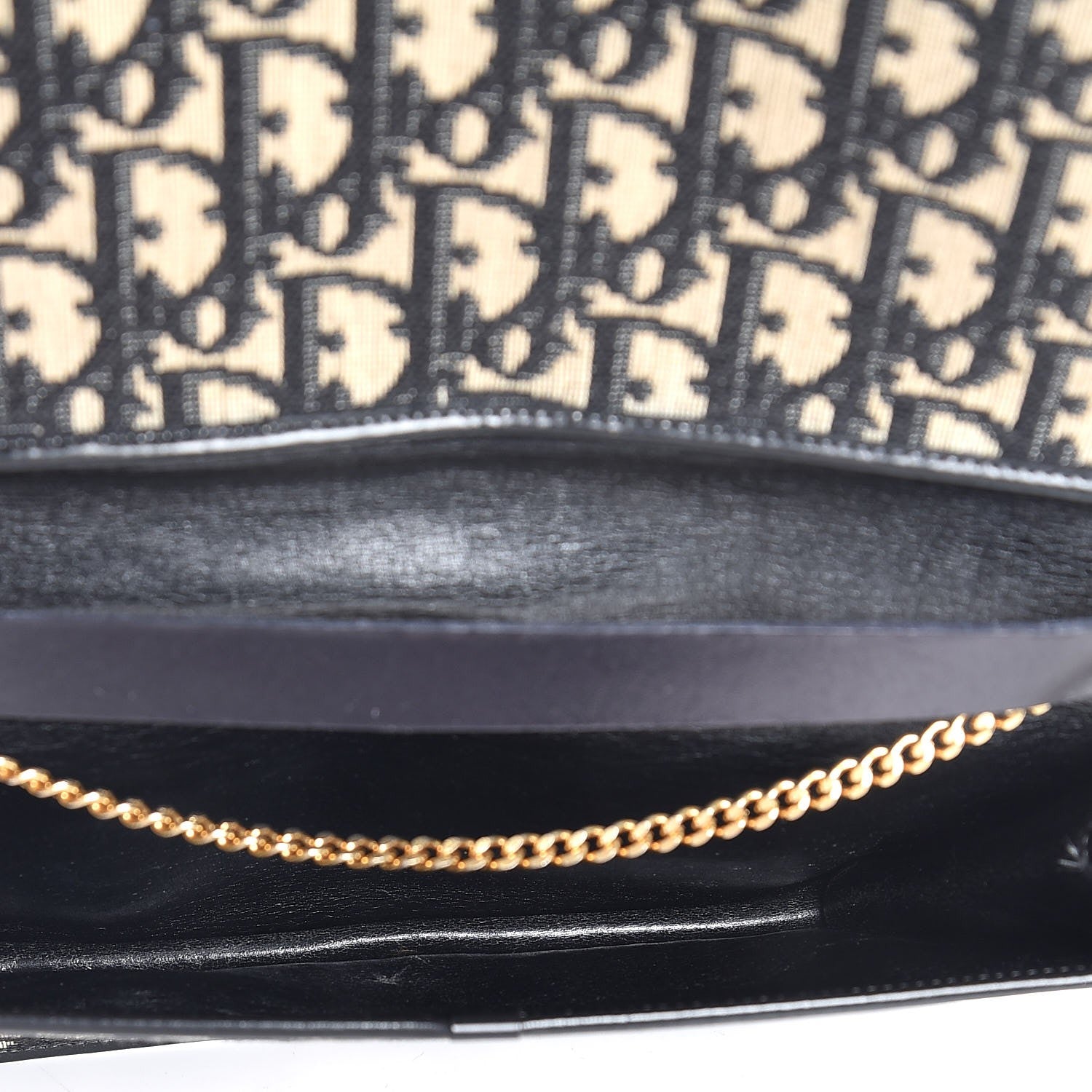 Christian Dior Monogram Chain Flap Black 6 of 8