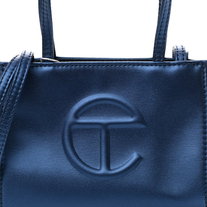 Telfar Vegan Leather Small Shopping Bag Cobalt 8 of 10