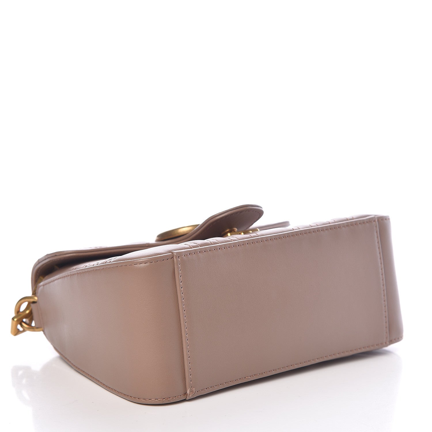 Gucci Calfskin Matelasse Mini GG Marmont Top Handle Shoulder Bag Porcelain Rose 4 of 11