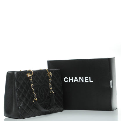 Chanel Caviar Quilted Grand Shopping Tote GST Black 8 of 8