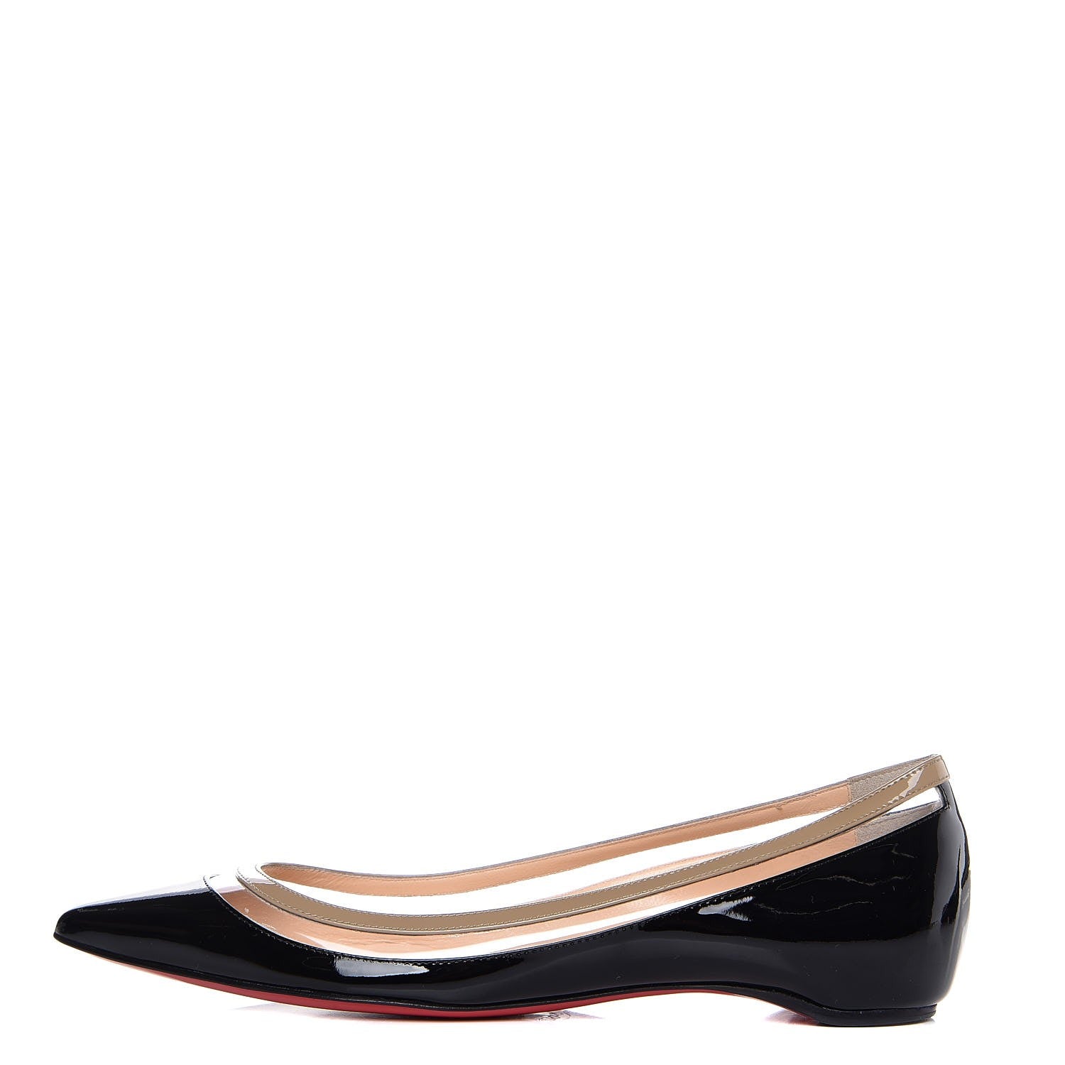 Christian Louboutin Patent Paulina Flats 35 Black 1 of 7