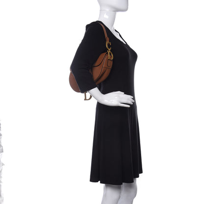 Christian Dior Grained Calfskin Saddle Bag Camello 2 of 11