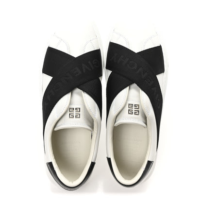Givenchy Calfskin Band Logo Mens Urban Street Sneakers 43 White Black 2 of 8