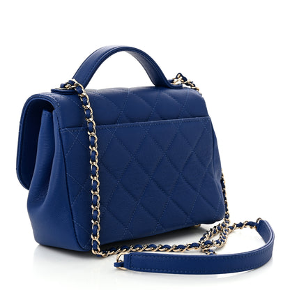 Chanel Caviar Quilted Small Business Affinity Flap Dark Blue 2 of 10