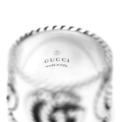 Gucci Sterling Silver Wide GG Marmont Ring 50 5.25 4 of 4