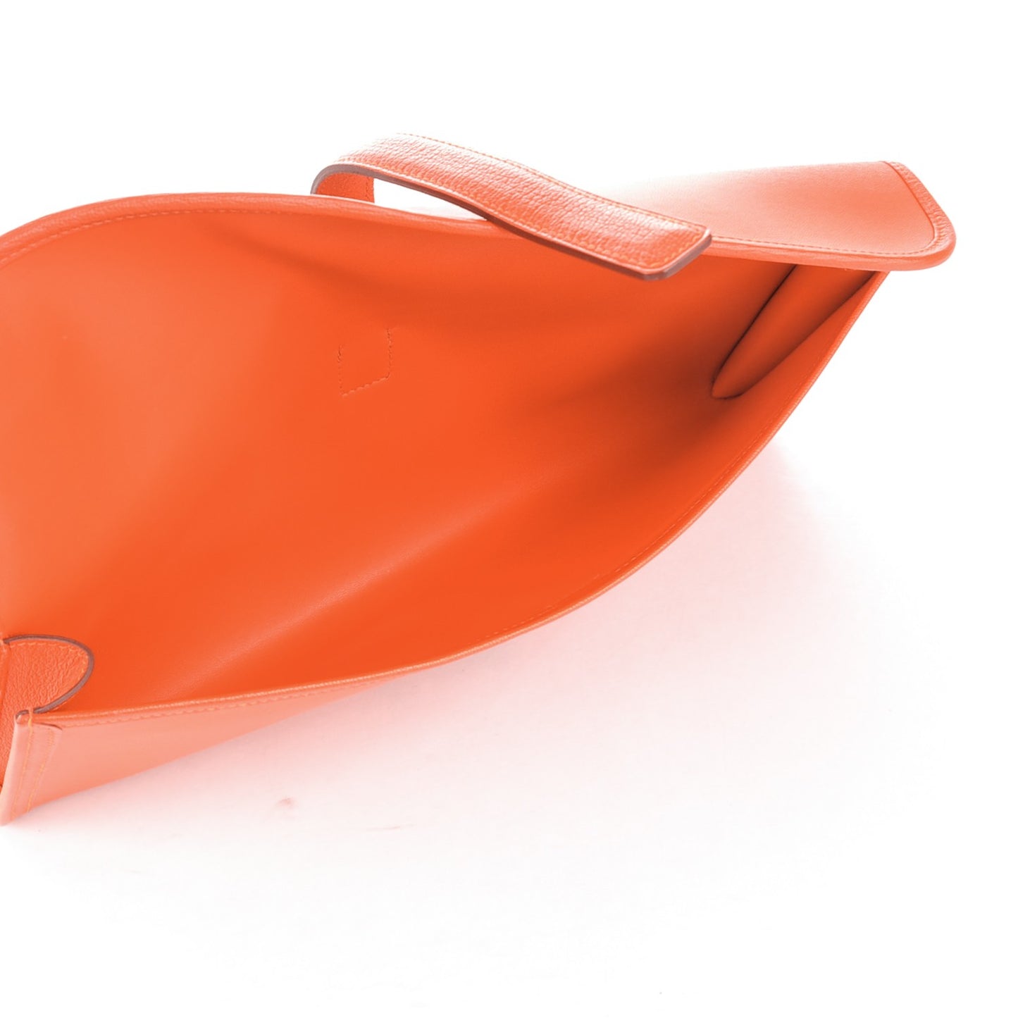 Lambskin Jige Elan 35 Clutch Orange