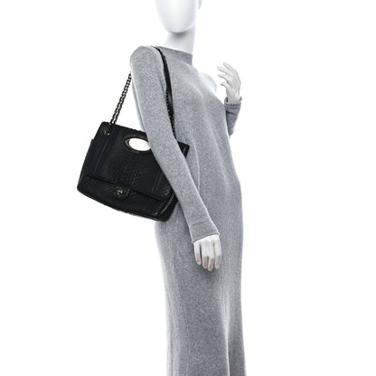 Chanel Snakeskin 31 Rue Cambon Maxi Flap Black 2 of 10