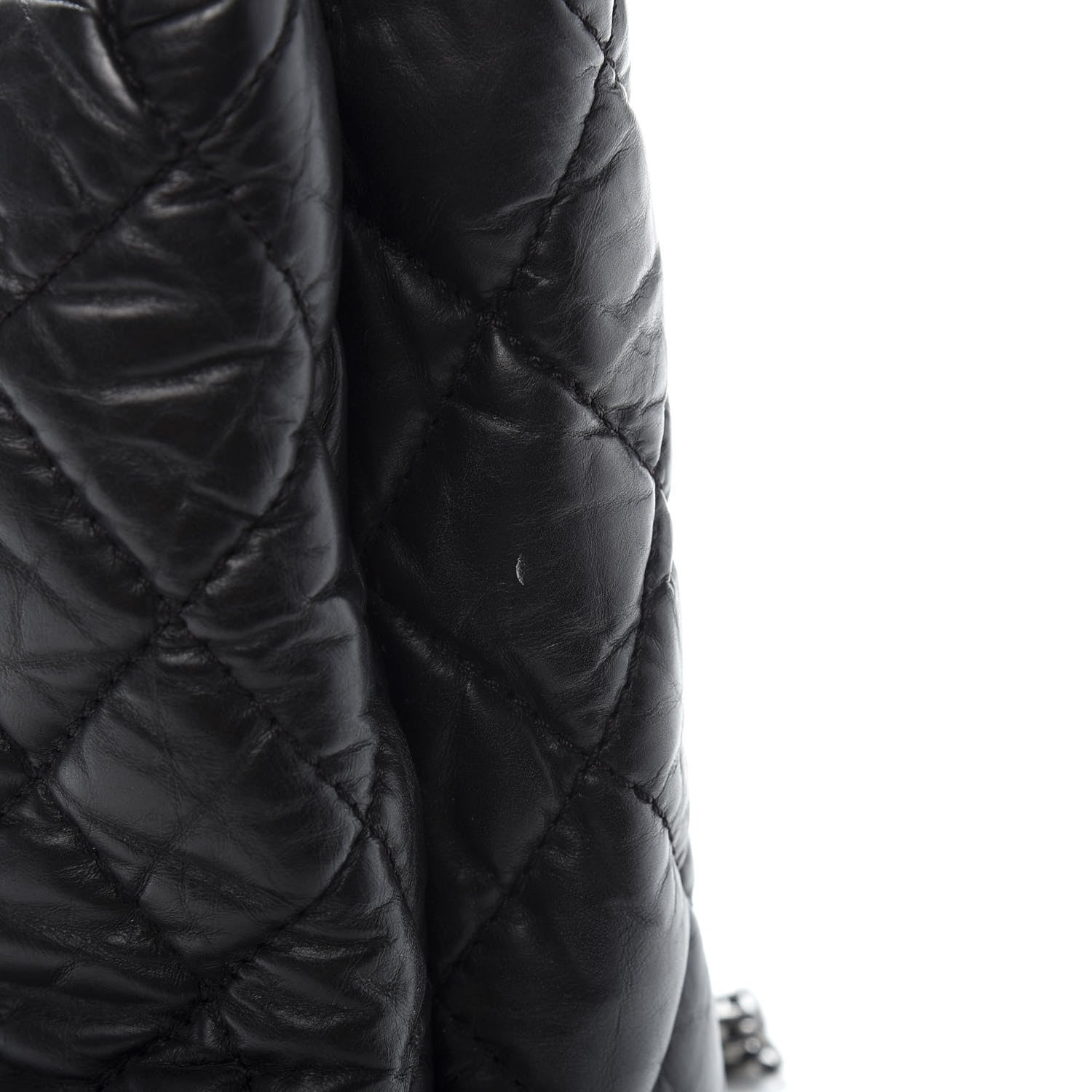 Chanel Aged Calfskin Reissue 2.55 Tote Black 10 of 13