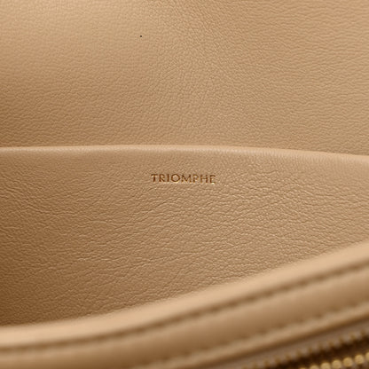 Celine Shiny Calfskin Medium Triomphe Nude 7 of 22