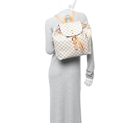 Louis Vuitton Damier Azur Sperone Backpack 2 of 9