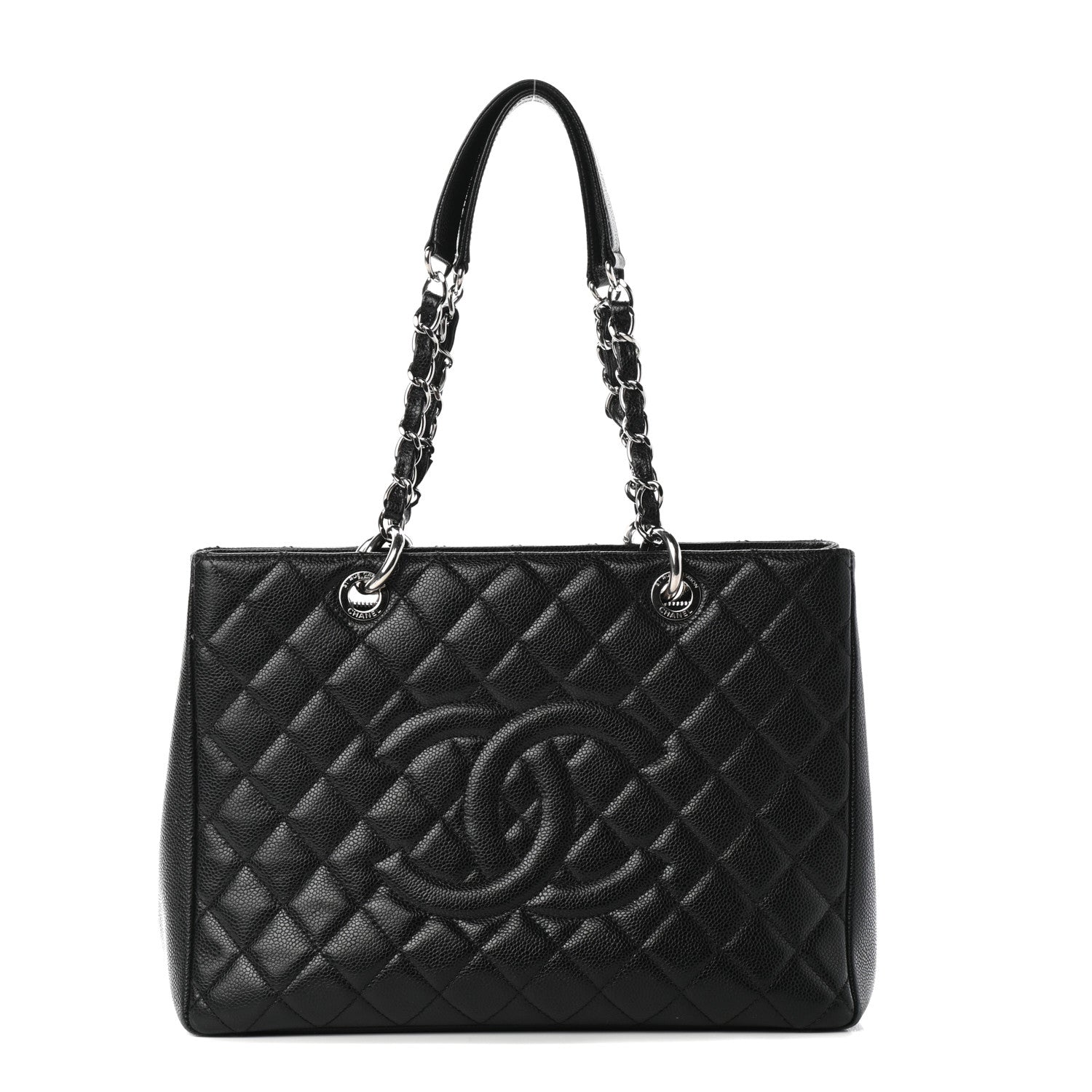 Chanel Caviar Quilted Grand Shopping Tote GST Black 1 of 9