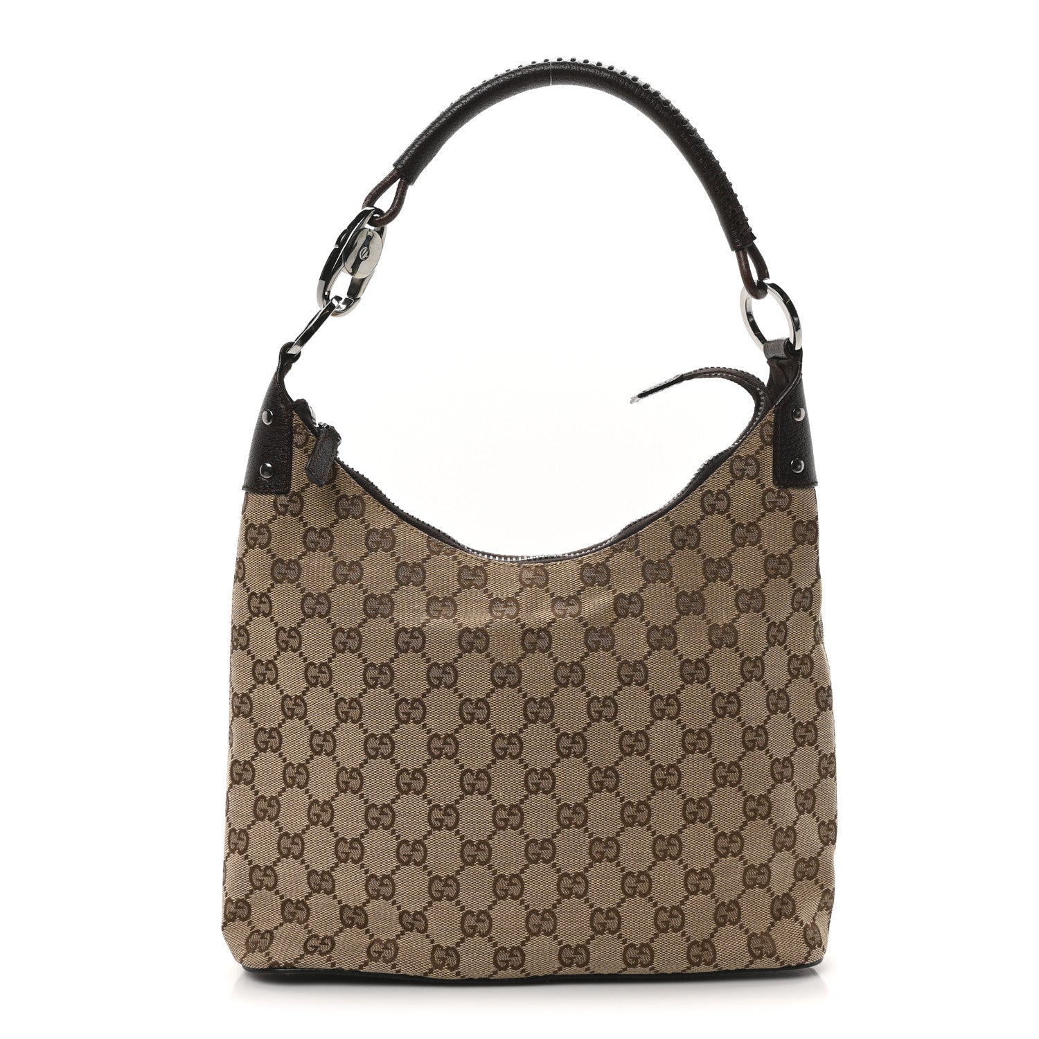 Gucci Monogram Shoulder Bag Dark Brown 1 of 10