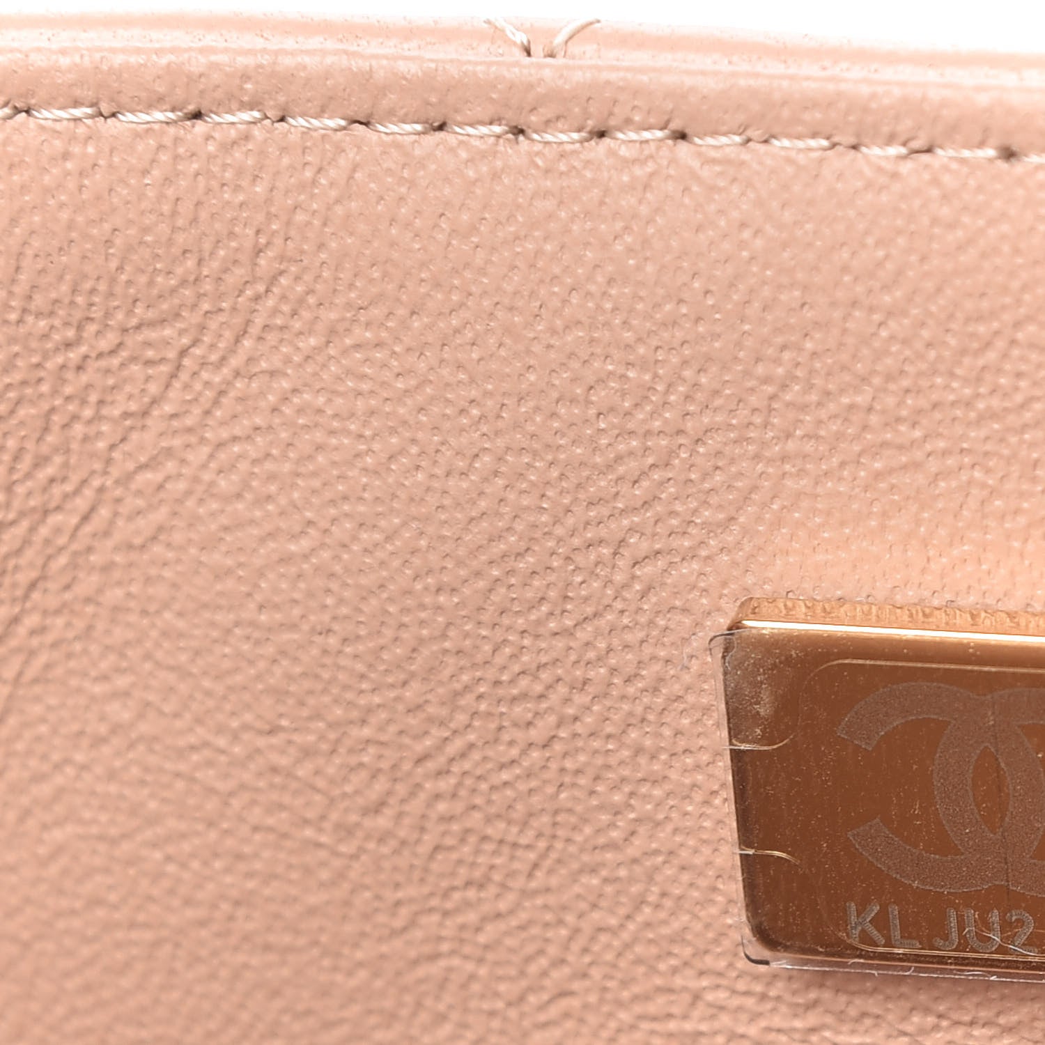 Chanel Lambskin Quilted Mini Top Handle Rectangular Flap Beige 9 of 11