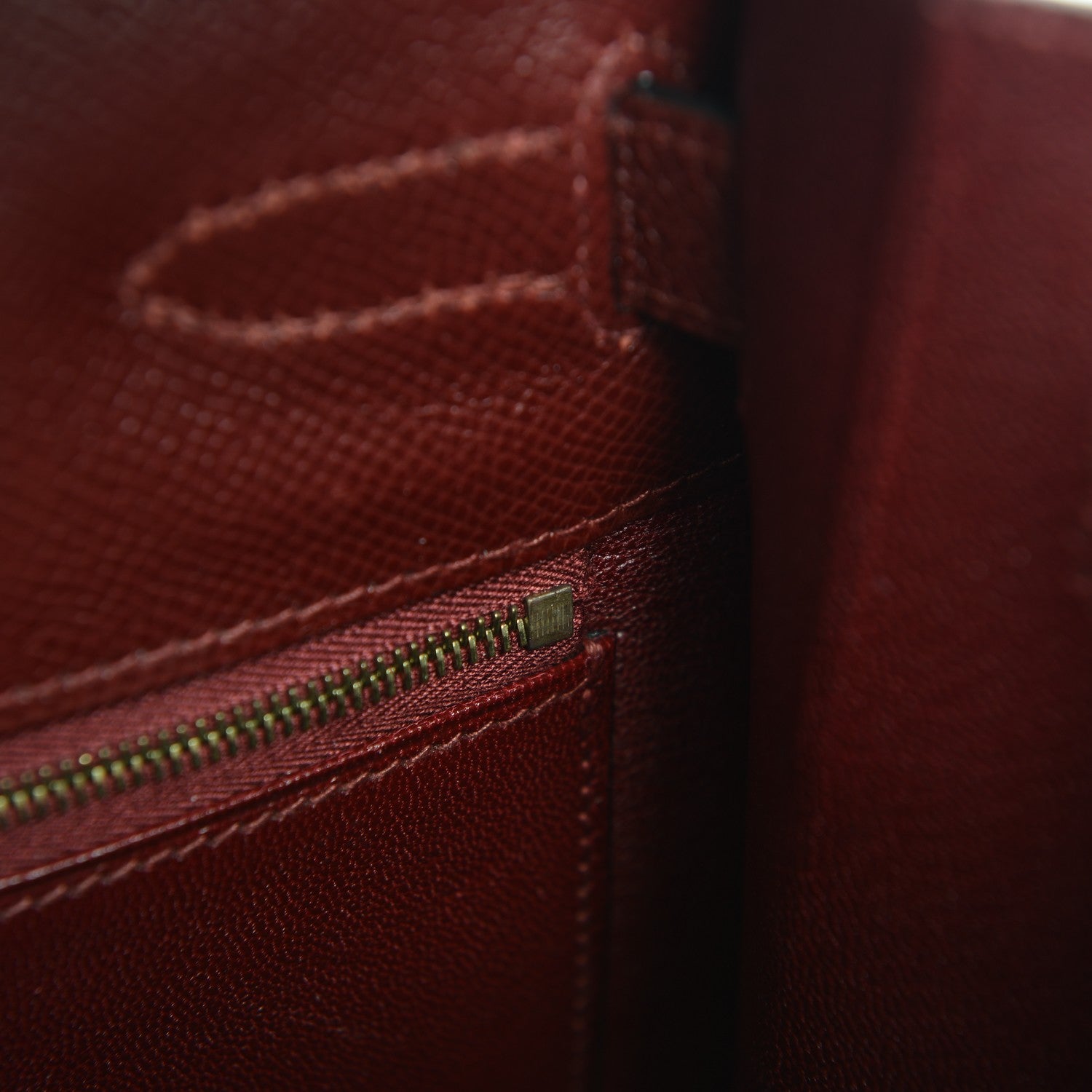Hermes Courchevel Kelly Sellier 35 Rouge H 20 of 27