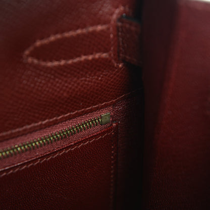 Hermes Courchevel Kelly Sellier 35 Rouge H 20 of 27