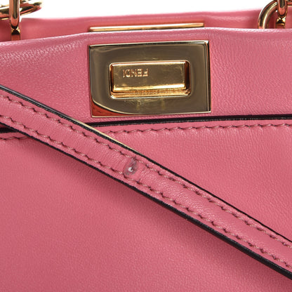 Fendi Shiny Nappa Micro Peekaboo Iconic Satchel Rosa Fluo 9 of 10