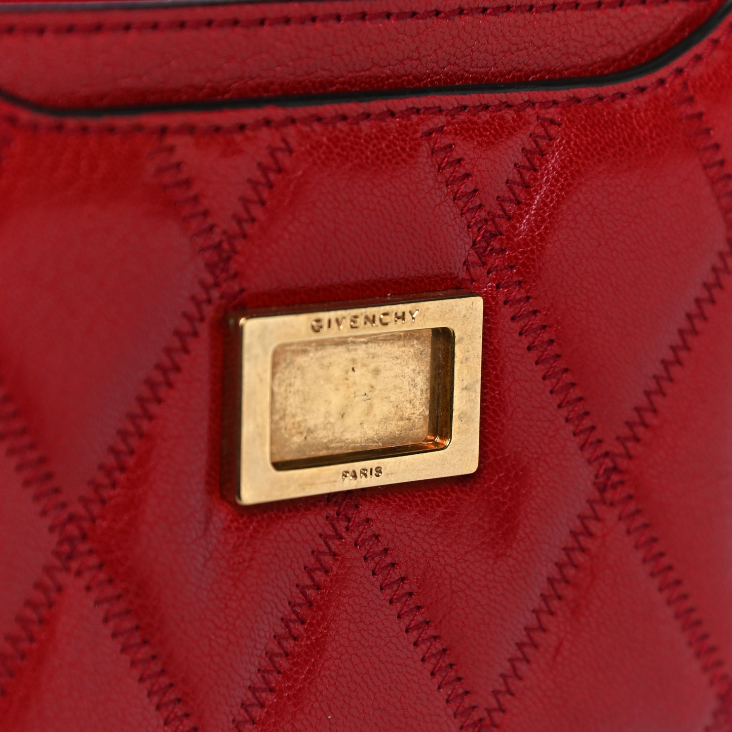 Goatskin Quilted GV3 Mini Pocket Convertible Bag Vermillon