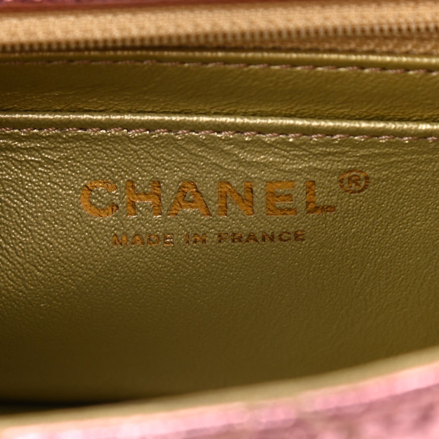 Metallic Goatskin Quilted Mini 2.55 Reissue Flap Multicolor