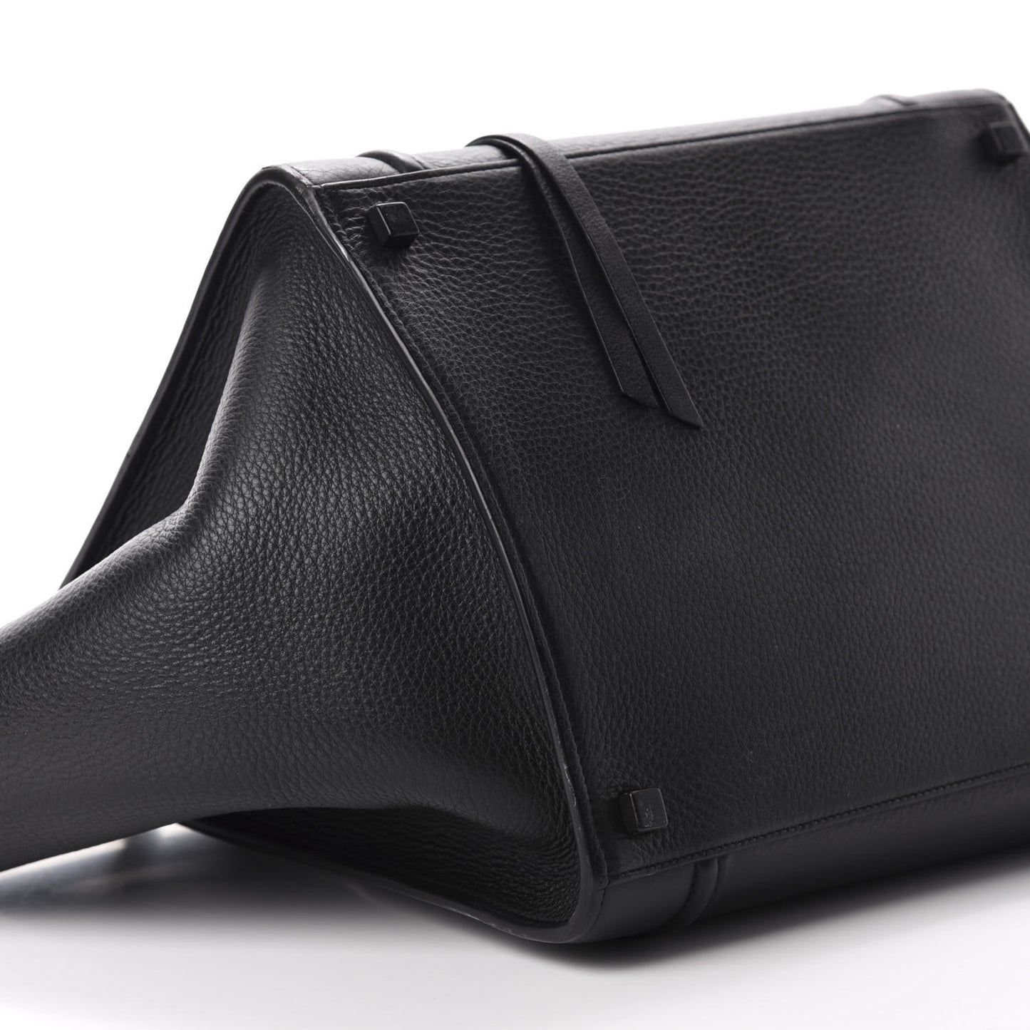 Grained Calfskin Medium Phantom Luggage Black