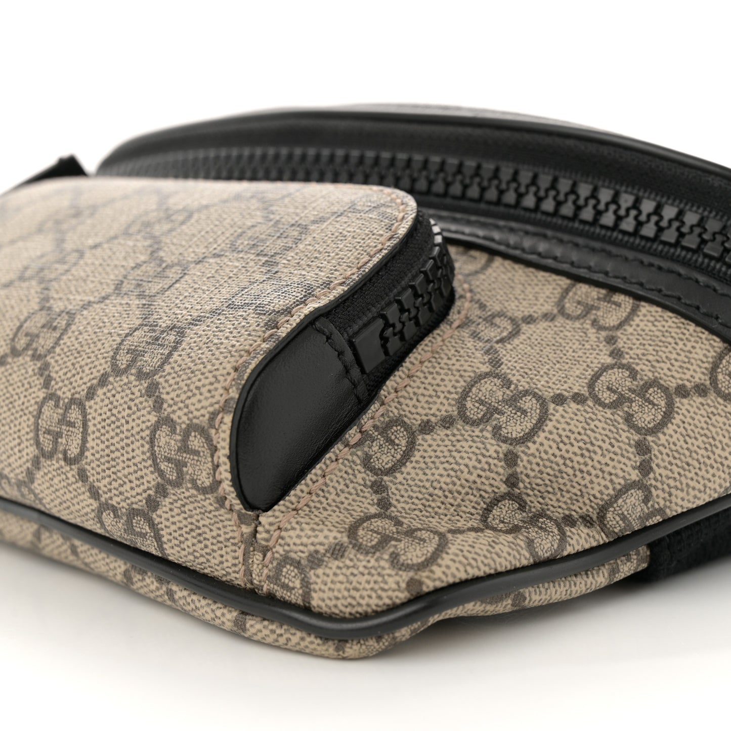GG Supreme Monogram Belt Bag Black