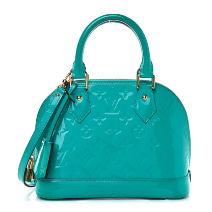 Louis Vuitton Vernis Alma BB Turquoise 1 of 14