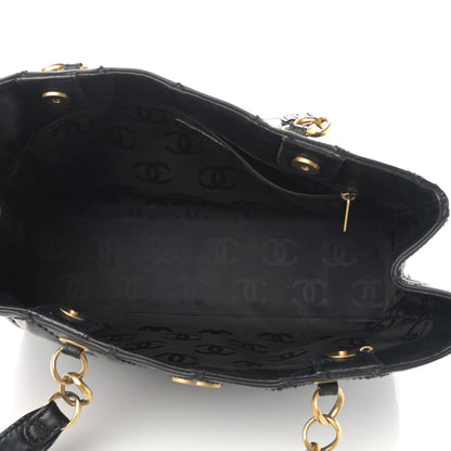 Chanel Calfskin Stitch Surpique Tote Black 5 of 22