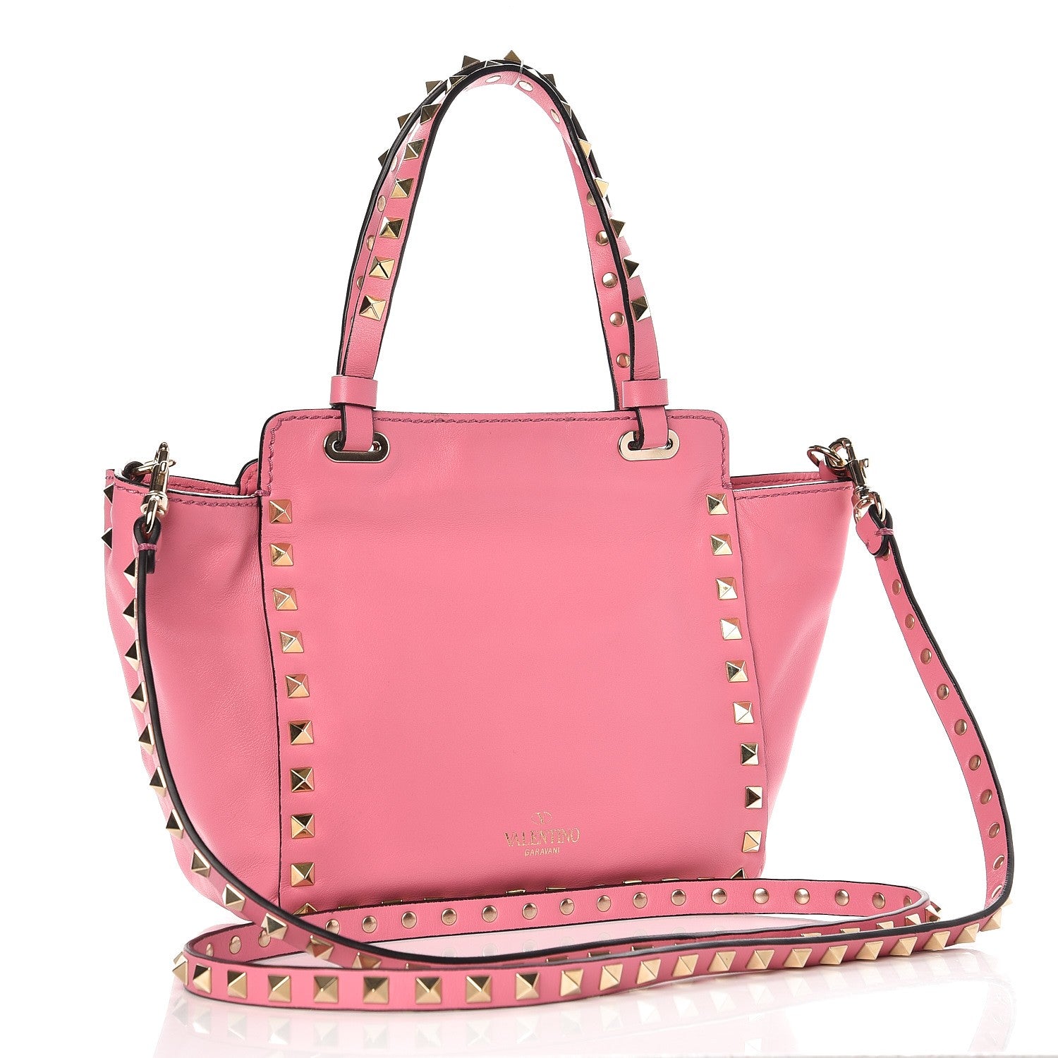 Valentino Garavani Vitello Mini Rockstud Tote Ninphea 3 of 6