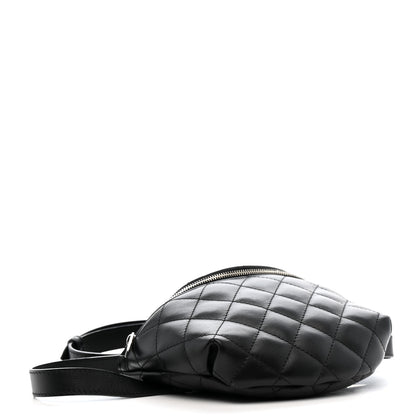 Chanel Lambskin Quilted Waist Belt Bag Black 4 of 13