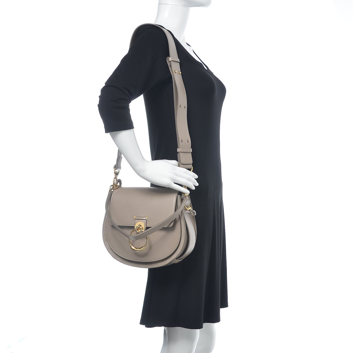 Chloe Calfskin Large Tess Bag Motty Grey 2 of 16