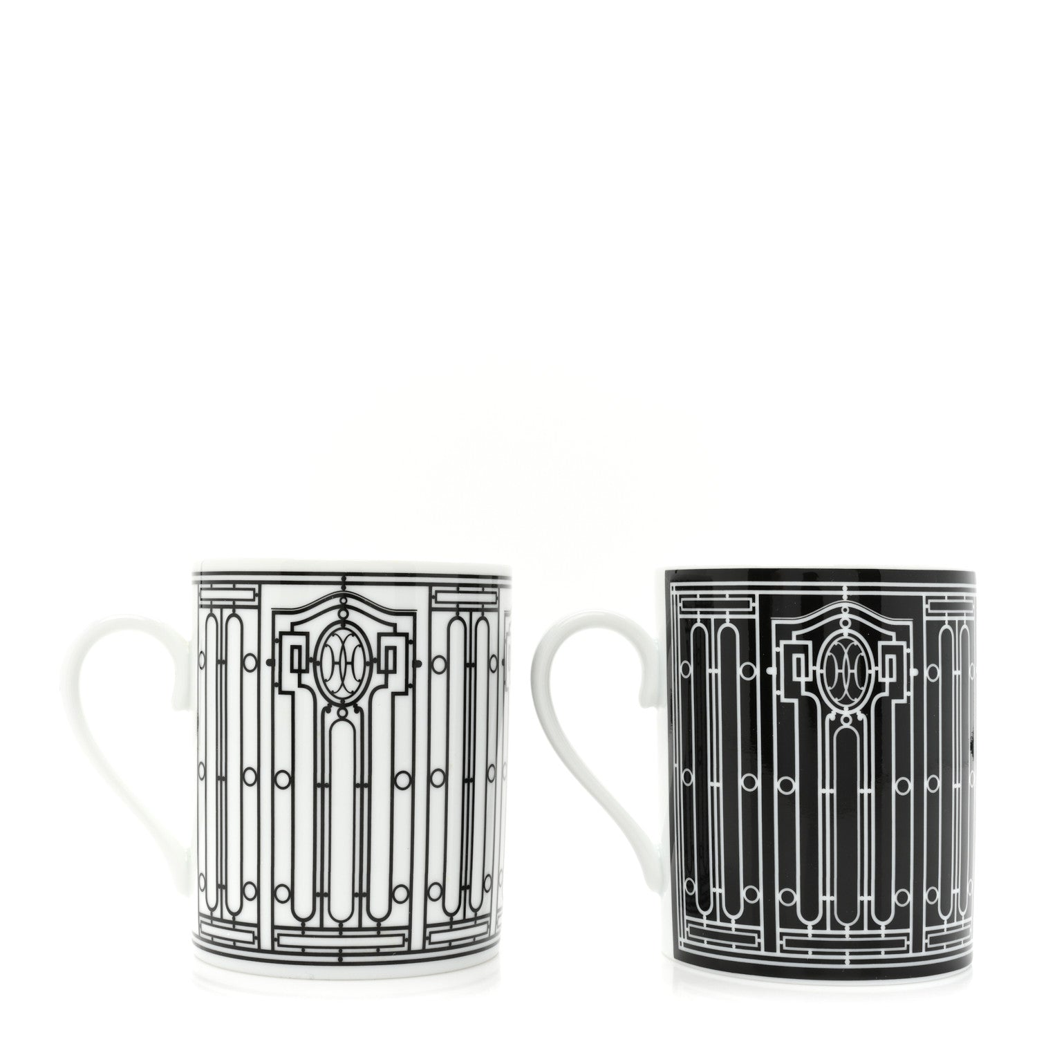 Hermes Porcelain H Deco Mug Set of 2 3 of 11