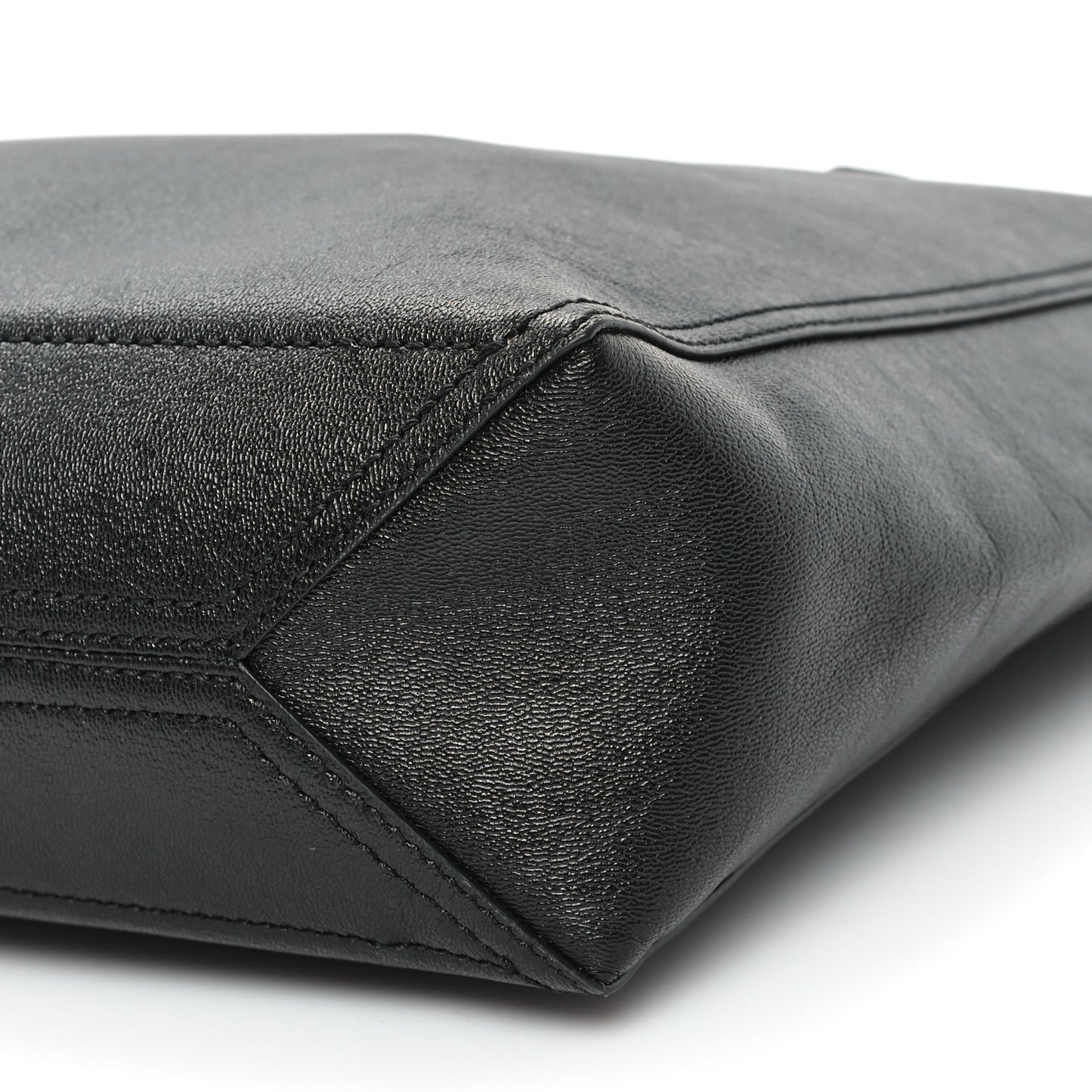 New Sakai Calfskin Lux Medium Dahlia Tote Black