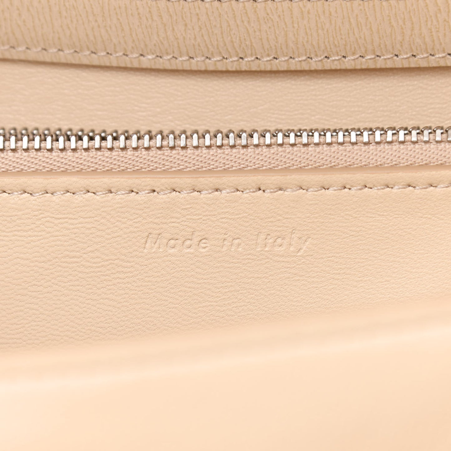 Liege Calfskin Medium Classic Box Flap Bag Cream