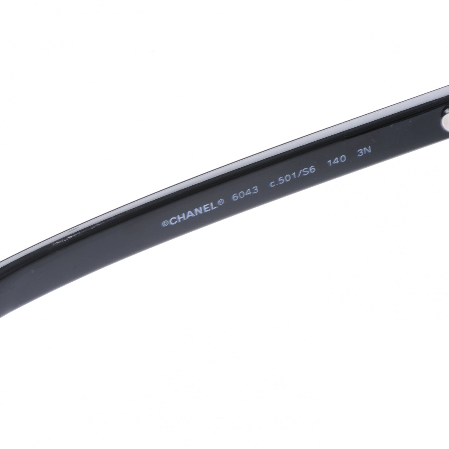 Chanel Chain Sunglasses 6043 Black 2 of 5
