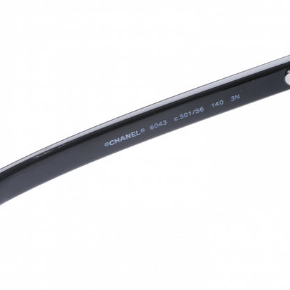 Chanel Chain Sunglasses 6043 Black 2 of 5