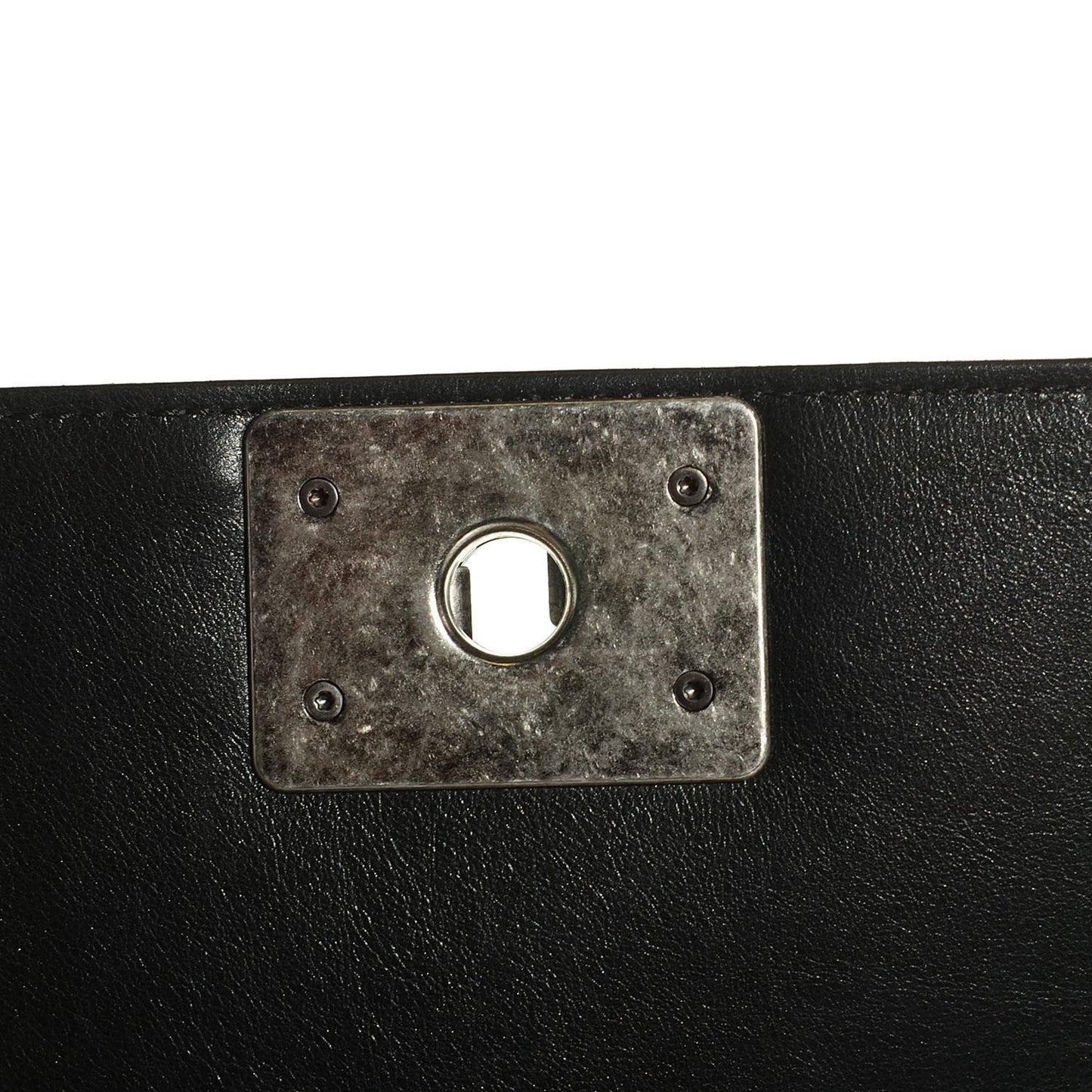 Calfskin Quilted New Medium Boy Flap Black