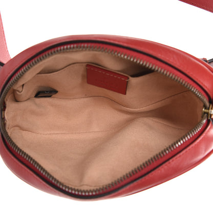 Gucci Calfskin Matelasse GG Marmont Belt Bag 85 34 Hibiscus Red 5 of 7