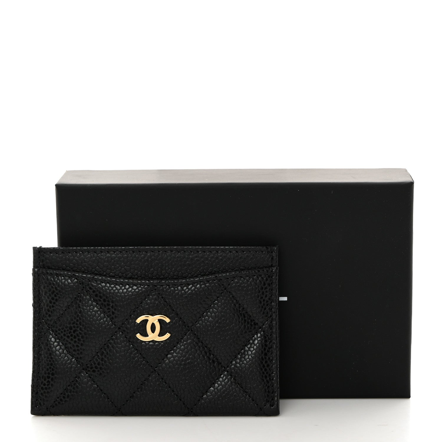Chanel Caviar Quilted Card Holder Black 9 of 9