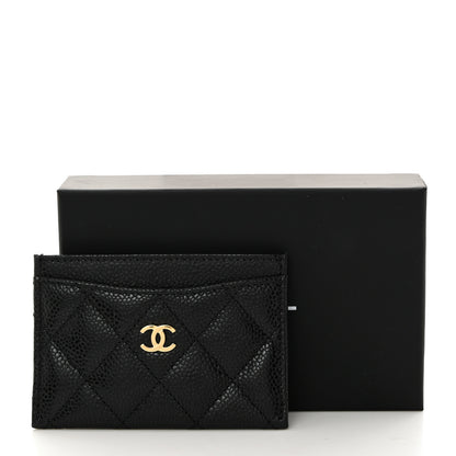 Chanel Caviar Quilted Card Holder Black 9 of 9