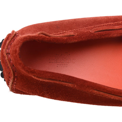 Hermes Suede Irving Moccasin Loafers 43 Rouge 7 of 16
