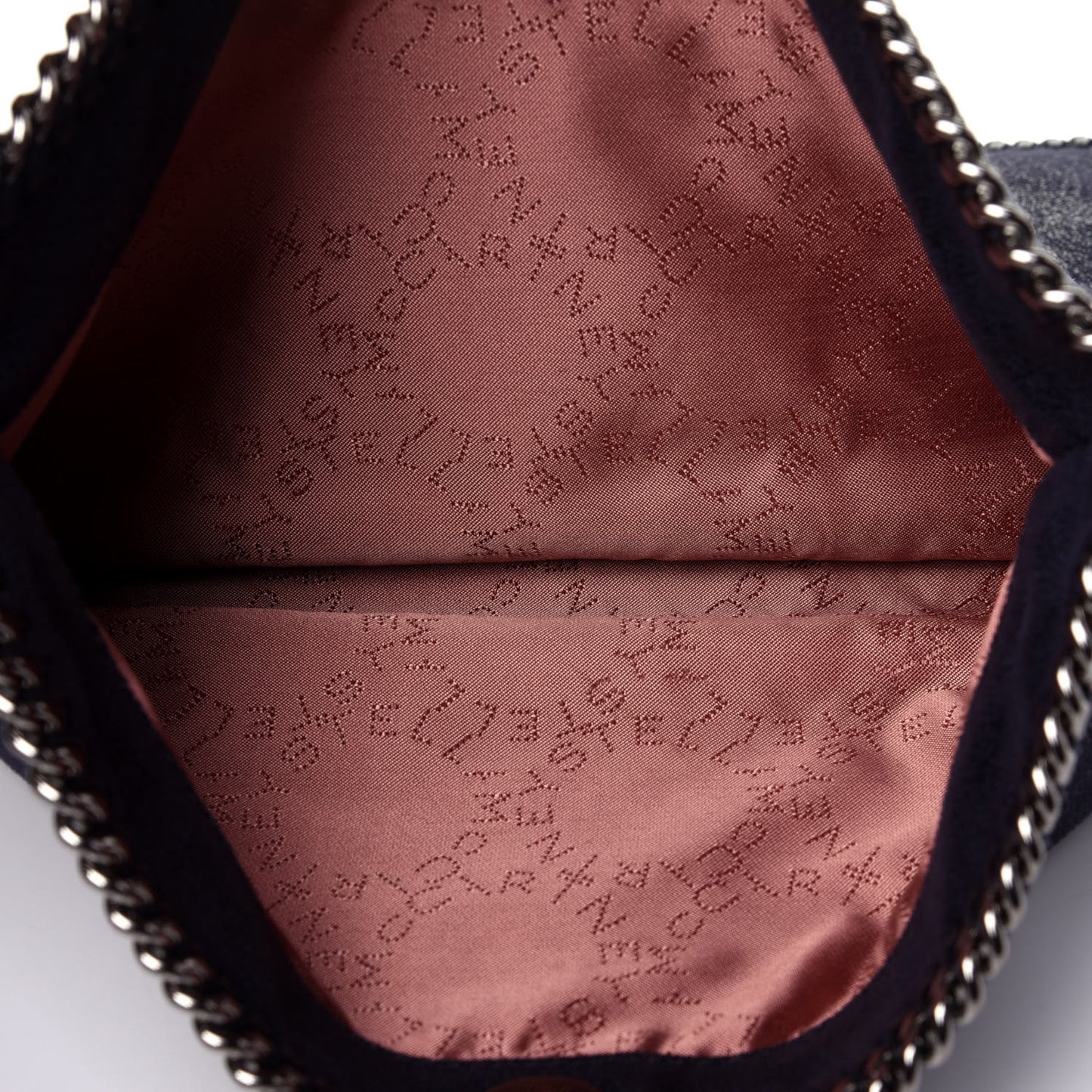 Shaggy Deer Falabella Fold Over Clutch Navy Blue