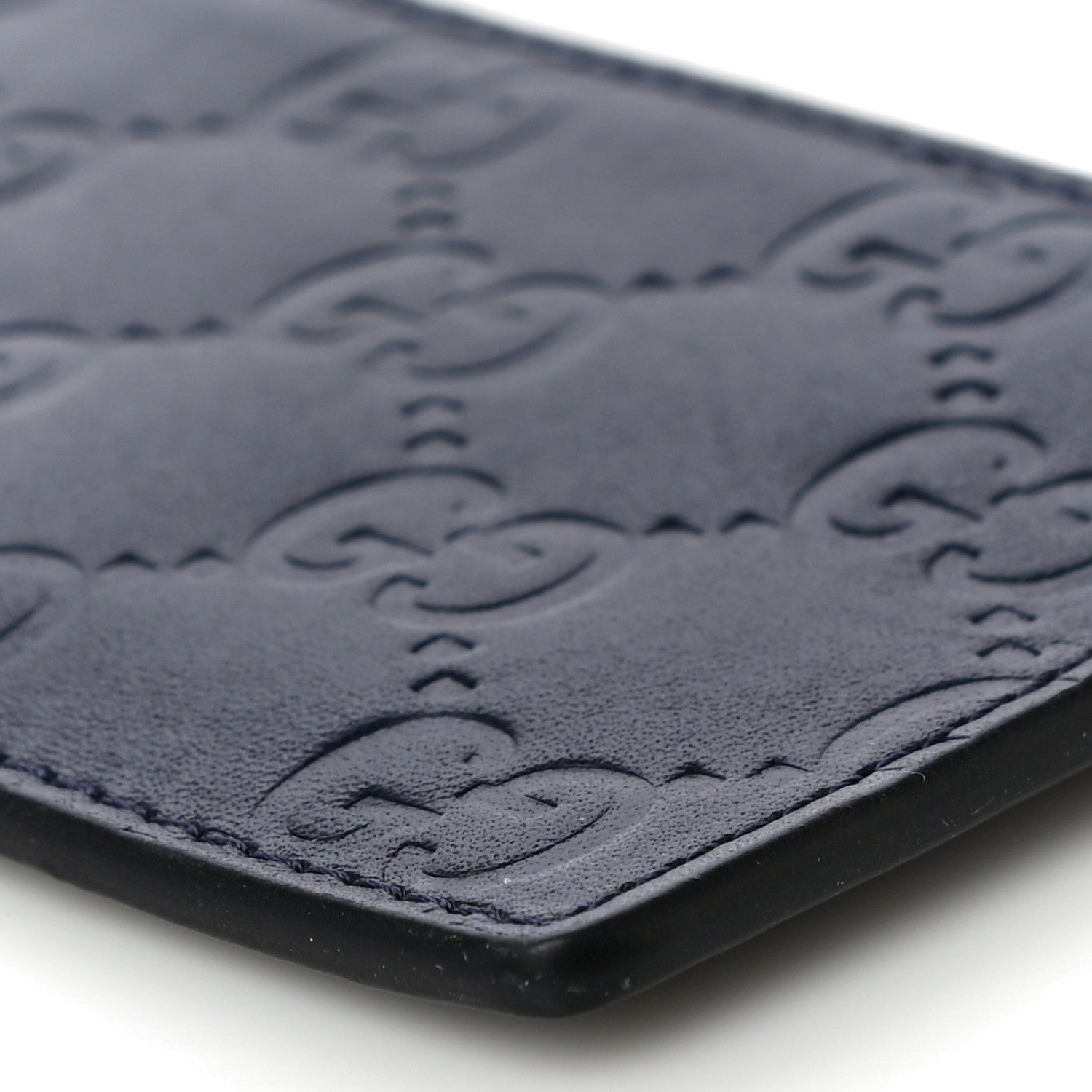 Gucci Guccissima Signature Coin Case Card Holder Blue 9 of 9