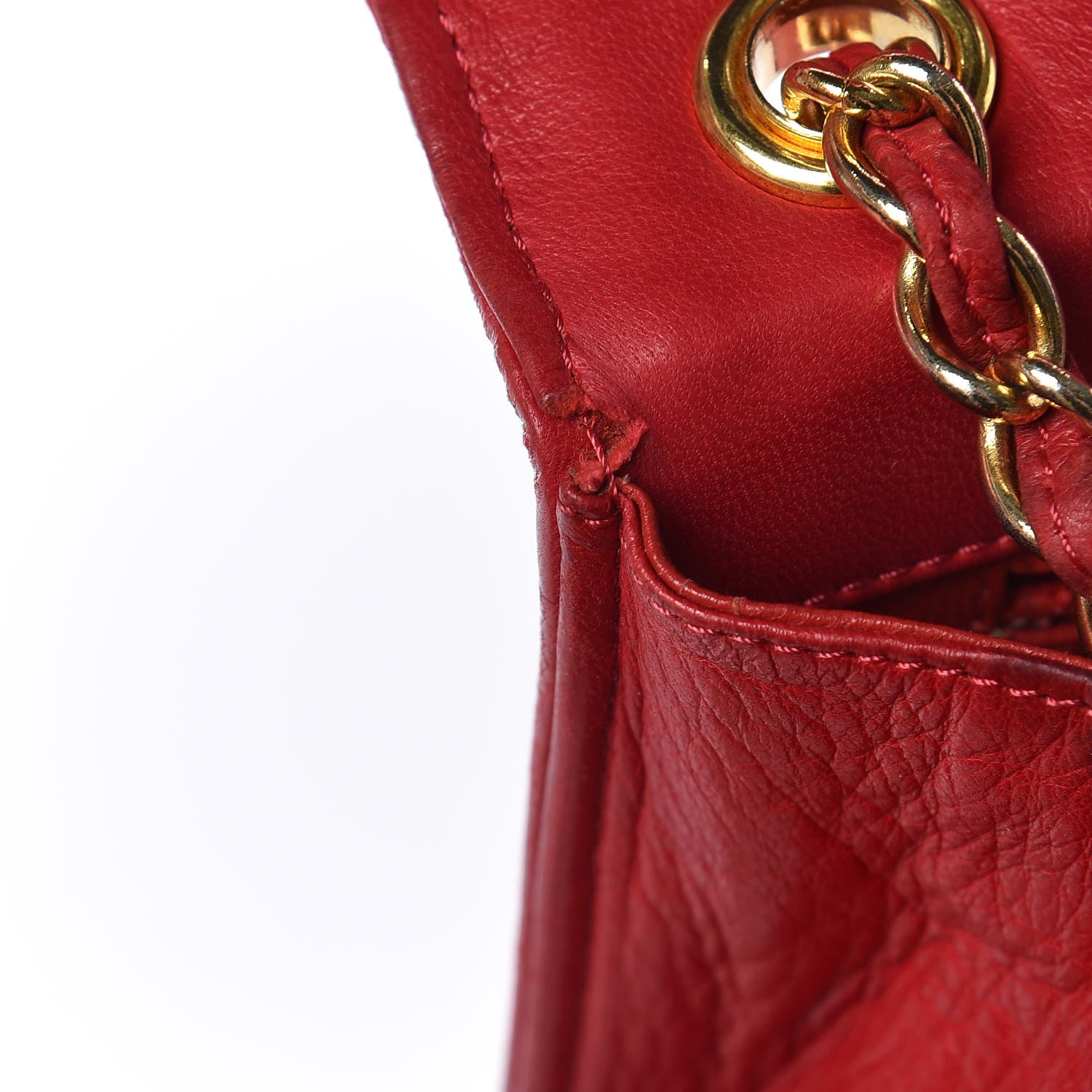 Chanel Lambskin CC Envelope Single Flap Red 24 of 25