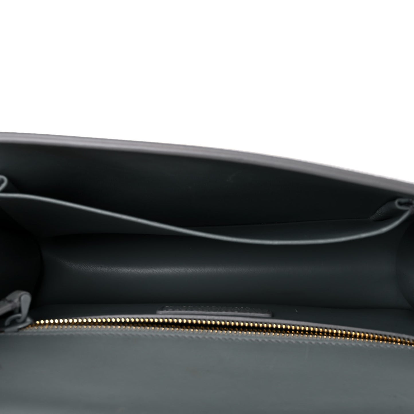 Ultra Matte Grained Calfskin 30 Montaigne Flap Bag Grey